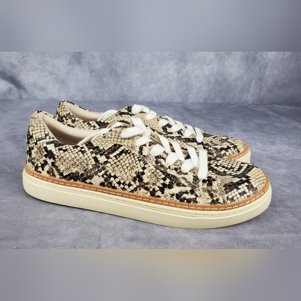 Zara snake print ‎ Women's flat sneakers Size 36/ 6